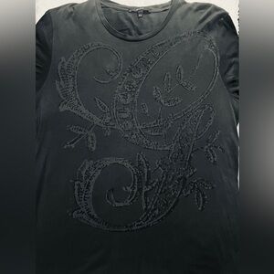 Gucci Men’s T-Shirt XXL Navy w G stem Graphic